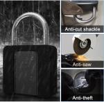 Smart Fingerprint Padlock with Key Backup
