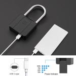 Smart Fingerprint Padlock with Key Backup