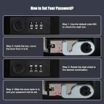 Money Box with Combination Lock and Tray