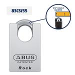 ABUS Rekeyable Chrome Brass Padlock, Zero Bitted