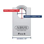 ABUS Rekeyable Chrome Brass Padlock, Zero Bitted