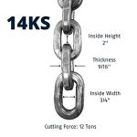 ABUS 2’ Hardened Steel Security Chain Lock
