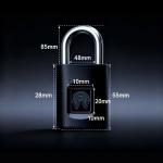 Fingerprint Smart Padlock - Waterproof USB Rechargeable