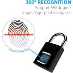 Fingerprint Smart Padlock - Waterproof USB Rechargeable