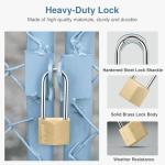 Puroma Waterproof Solid Brass Keyed Padlock 2.6