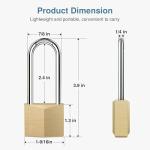 Puroma Waterproof Solid Brass Keyed Padlock 2.6