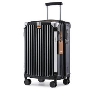Expandable Carry-On Luggage with USB and Cup Holder