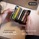 ÖGON Aluminum RFID Card Holder with Lock - Purple