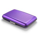 ÖGON Aluminum RFID Card Holder with Lock - Purple