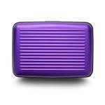 ÖGON Aluminum RFID Card Holder with Lock - Purple