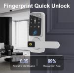 Smart WiFi Door Lock with Fingerprint Access