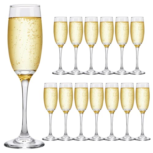Elegant Set of 14 Champagne Glasses