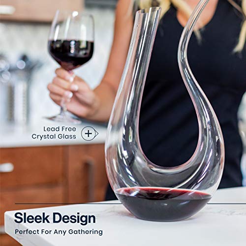 Crystal Red Wine Carafe with Aerator