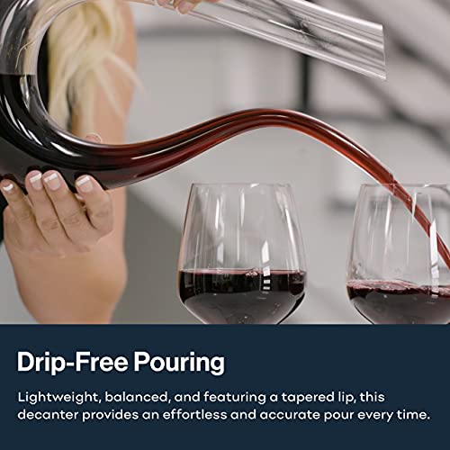 Crystal Red Wine Carafe with Aerator