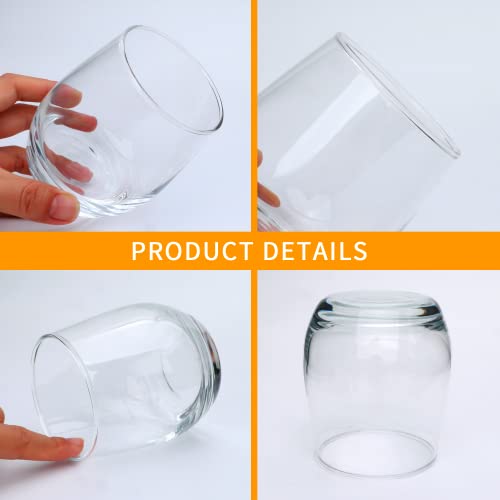 24 High-end Stemless Wine Glasses for Events/Gifts