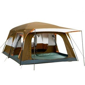 Family Cabin Tent with 2 rooms and 3 doors