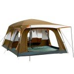 Family Cabin Tent with 2 rooms and 3 doors