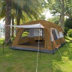 Family Cabin Tent with 2 rooms and 3 doors