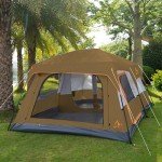 Family Cabin Tent with 2 rooms and 3 doors