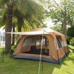 Family Cabin Tent with 2 rooms and 3 doors