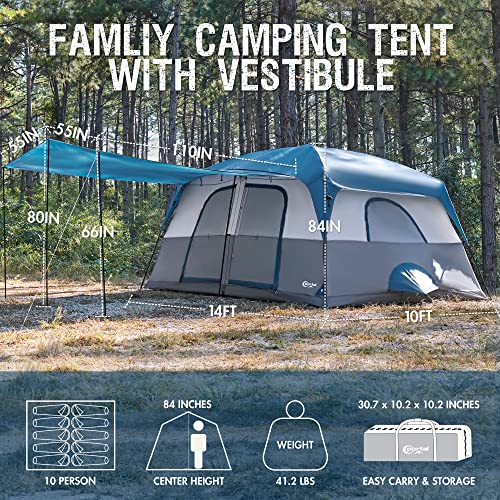 10 Person Prepper Family Camping Tent