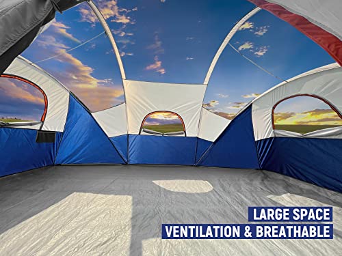 10-Person Portable Camping Tent for Preppers