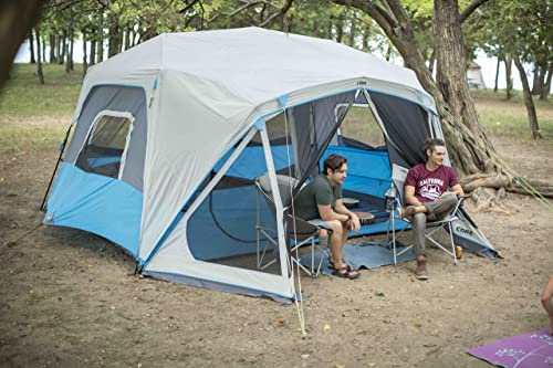 10 Person Instant Cabin Tent with LED Lights