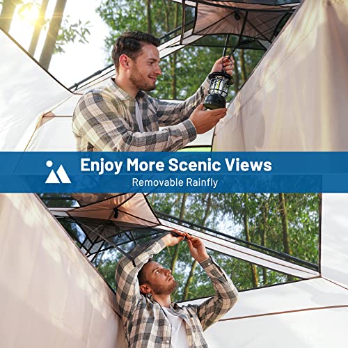 10-Person Instant Cabin Tent with Rainfly