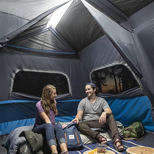 10 Person Instant Cabin Tent with LED Lights