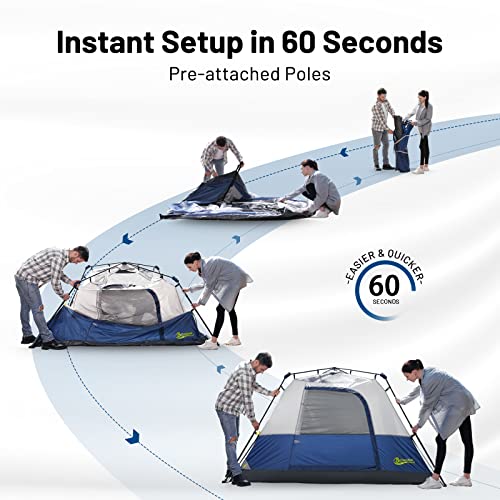 6-Person Instant Waterproof Camping Tent