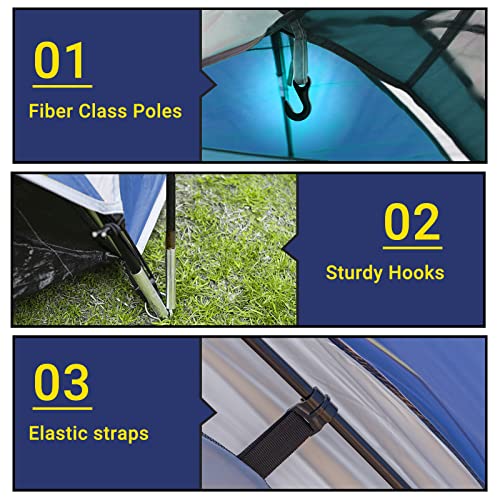 6-Person Dome Tent with Removable Rain Fly