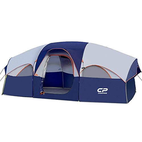 8-Person Waterproof Camping Tent with Divided Room
