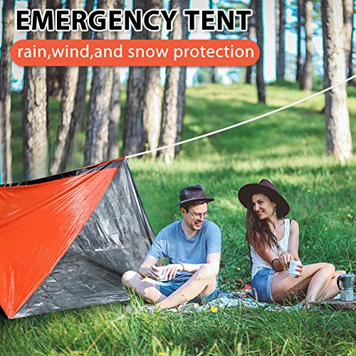 Emergency survival tents for outdoor activities - 2 pack