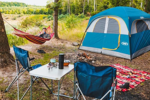 6-Person Waterproof Cabin Tent with Mesh Windows
