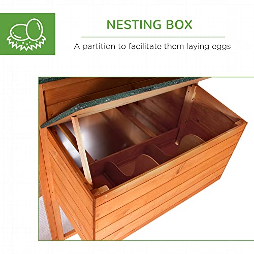 Large Wooden Chicken Coop With Run and Nesting
