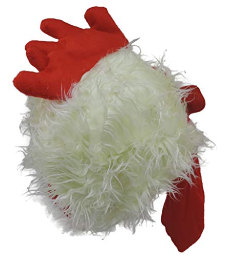 Large Red Chicken Rooster Plush Mask Hat
