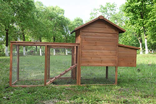 ECOLINEAR 80'' Outdoor Wooden Chicken Coop
