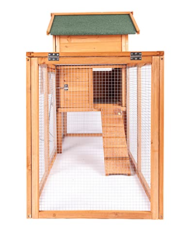 ECOLINEAR 80'' Outdoor Wooden Chicken Coop