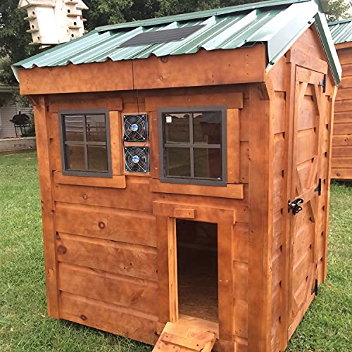 10W Solar Panel Fan Kit for Small Chicken Coops