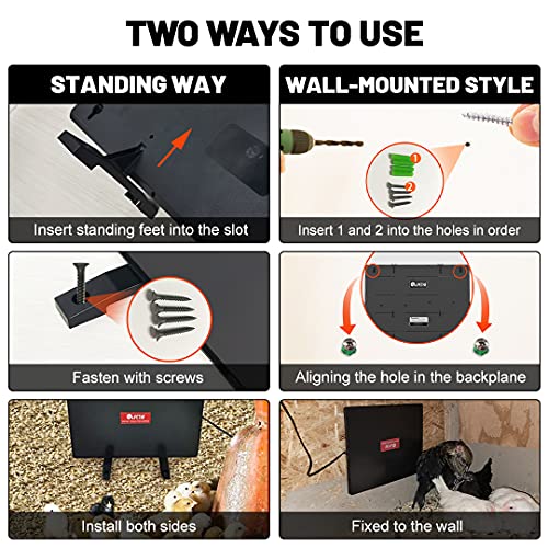 140W Radiant Heat Chicken Coop Heater - Energy Efficient