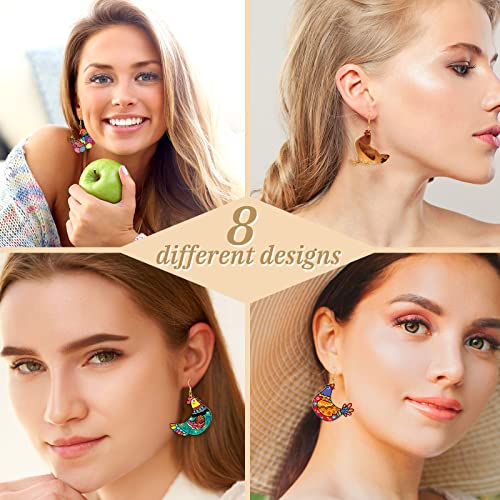 Funny Animal Rooster Earrings - Cute Farm Chicken Jewelry
