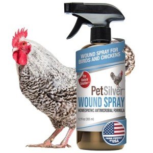 12 oz PetSilver Wound Spray for Chickens