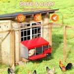 ZenxyHoC 3 Hole Chicken Nesting Box with Perch