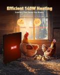 140W Radiant Heat Chicken Coop Heater - Energy Efficient