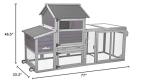 Aivituvin Expandable Chicken Coop - Large Movable Hen House