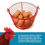 Prevue 8" Red Egg Basket for Chickens