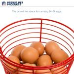 Prevue 8" Red Egg Basket for Chickens