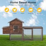 Outdoor Wooden Chicken Coop for 4 Chickens