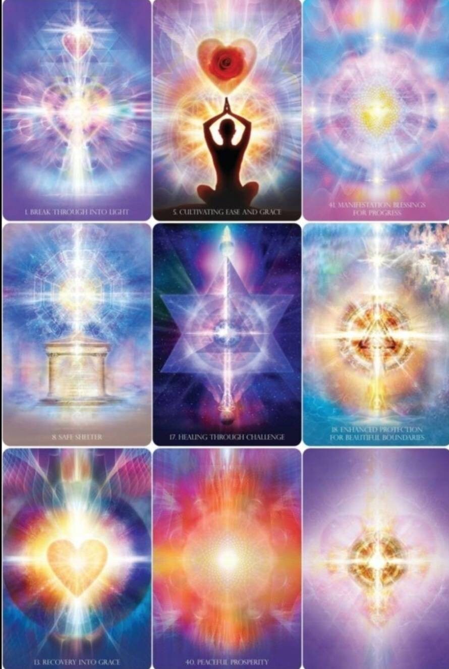 Angelic Lightwork Healing Oracle Deck with Guidebook (44 cards)