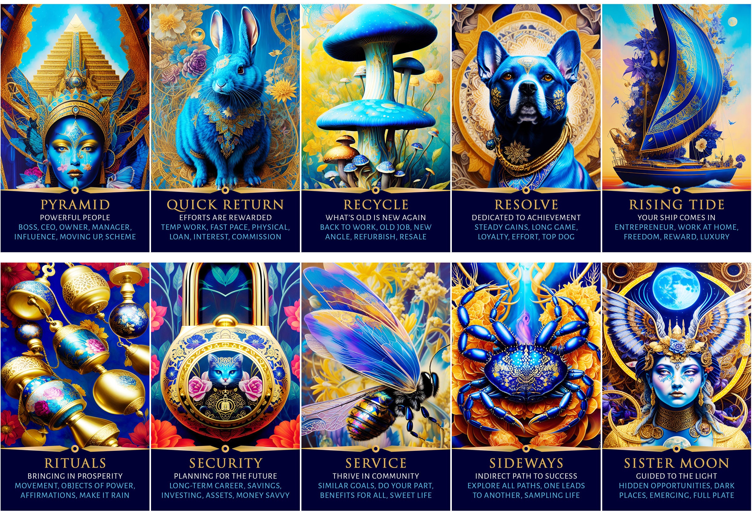Manifest Success Tarot Cards - Indigo Goddess Oracle